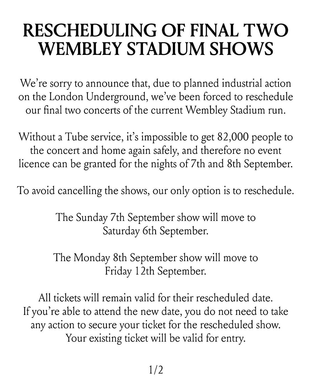 Coldplay Wembley Drama 😢
