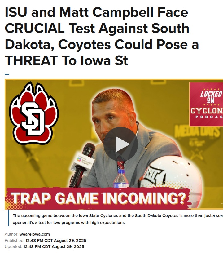 Cyclones face real test in season opener