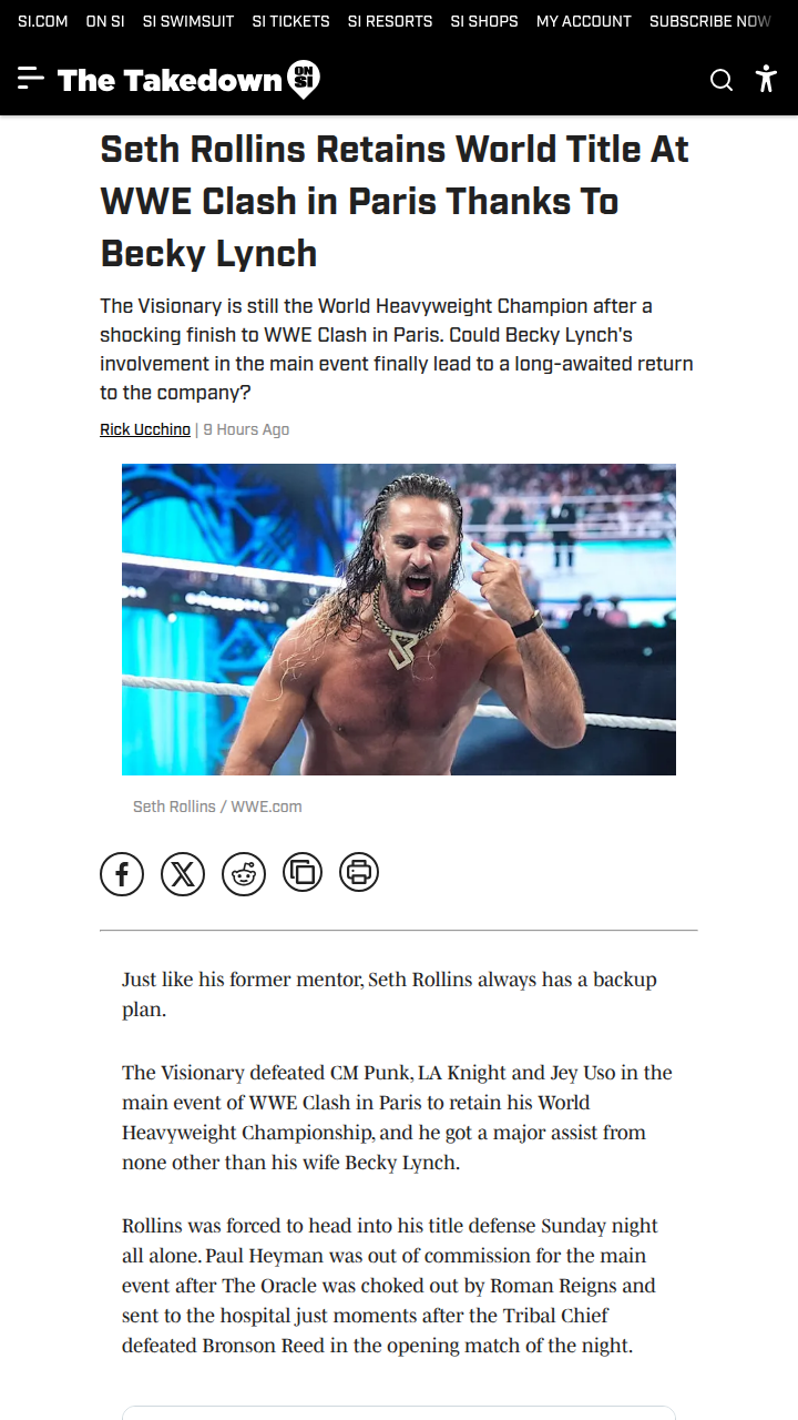 Clash in Paris: Visionary’s Win, The Man’s Assist
