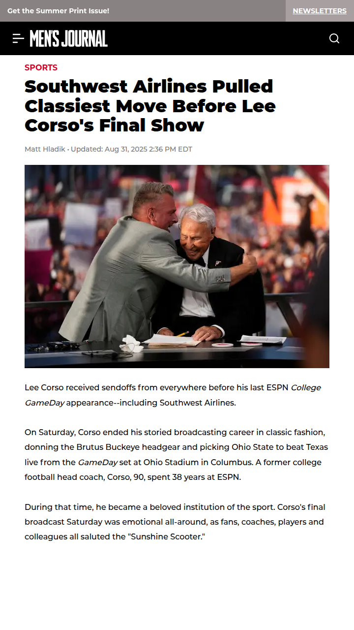 Lee Corso’s GameDay Farewell: Buckeye Style