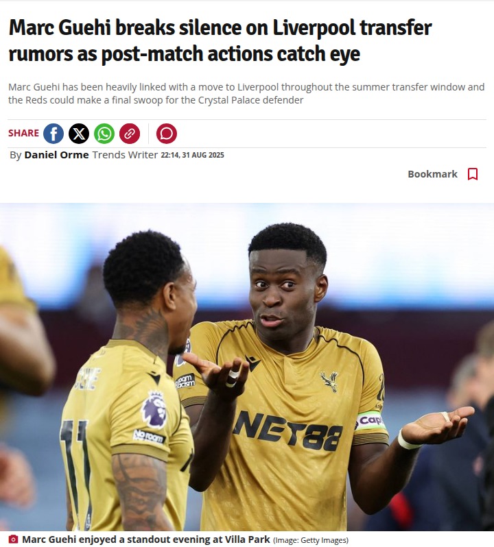 Guehi’s Silent Farewell? Palace Fans React