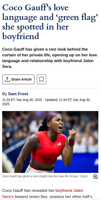 Coco Gauff Opens Up on Love & US Open Drama