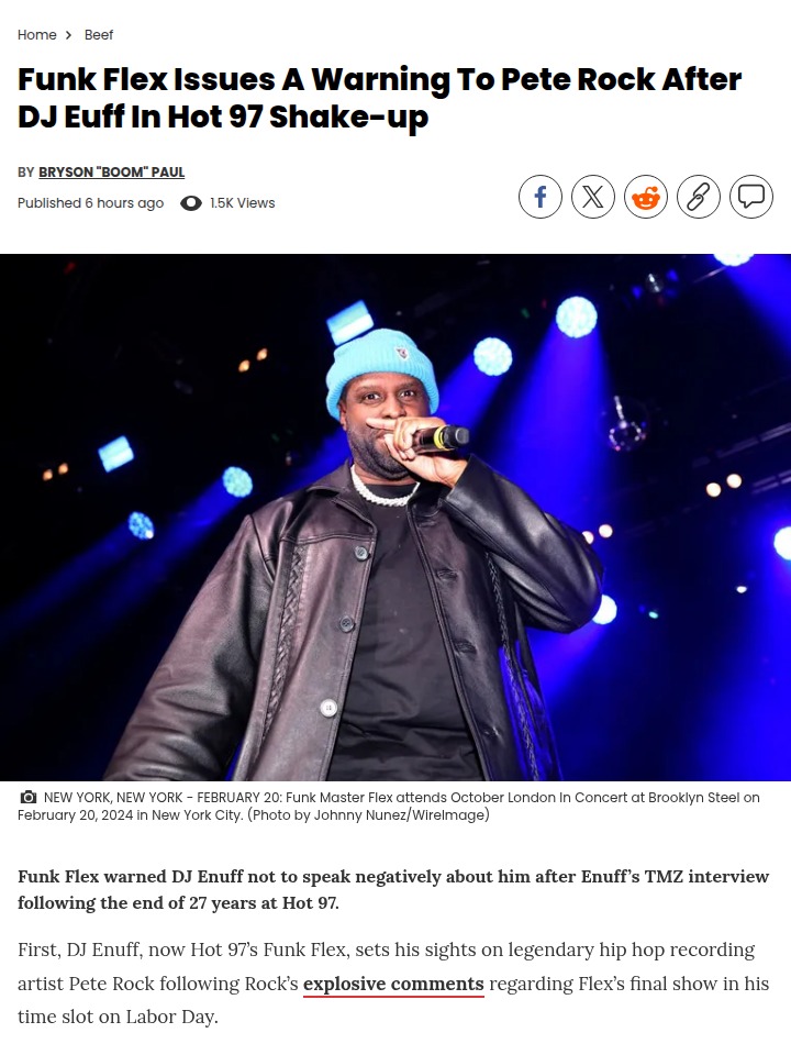 NY hip-hop legends clash over Hot 97 shake-up