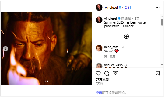Vin Diesel Teases Witch Hunter Comeback! 🧙‍♂️