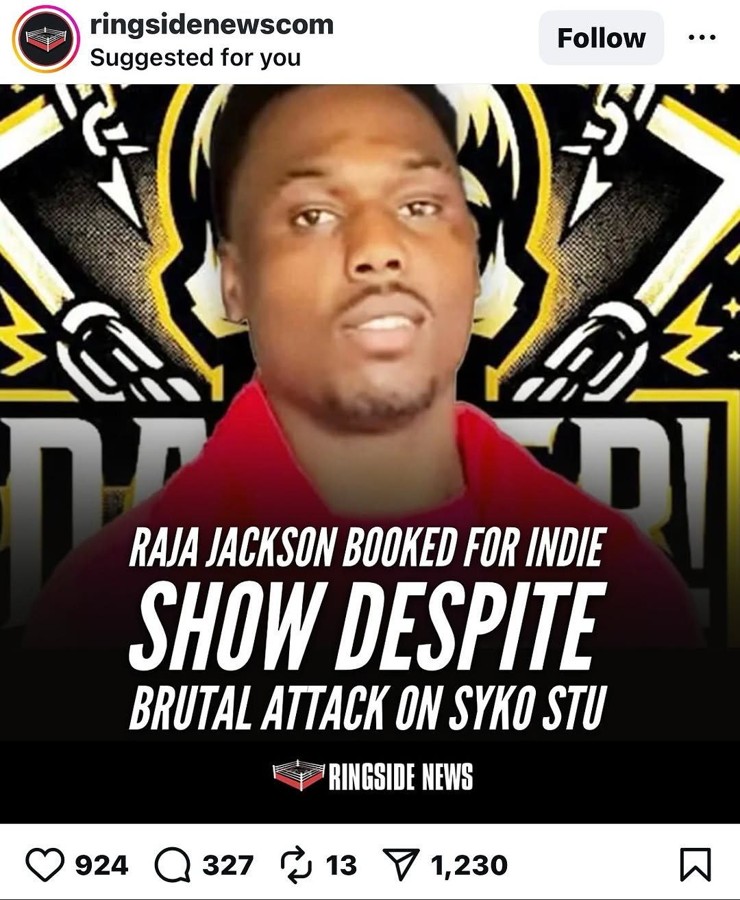 Rampage Jackson slams son Raja after violent wrestling incident