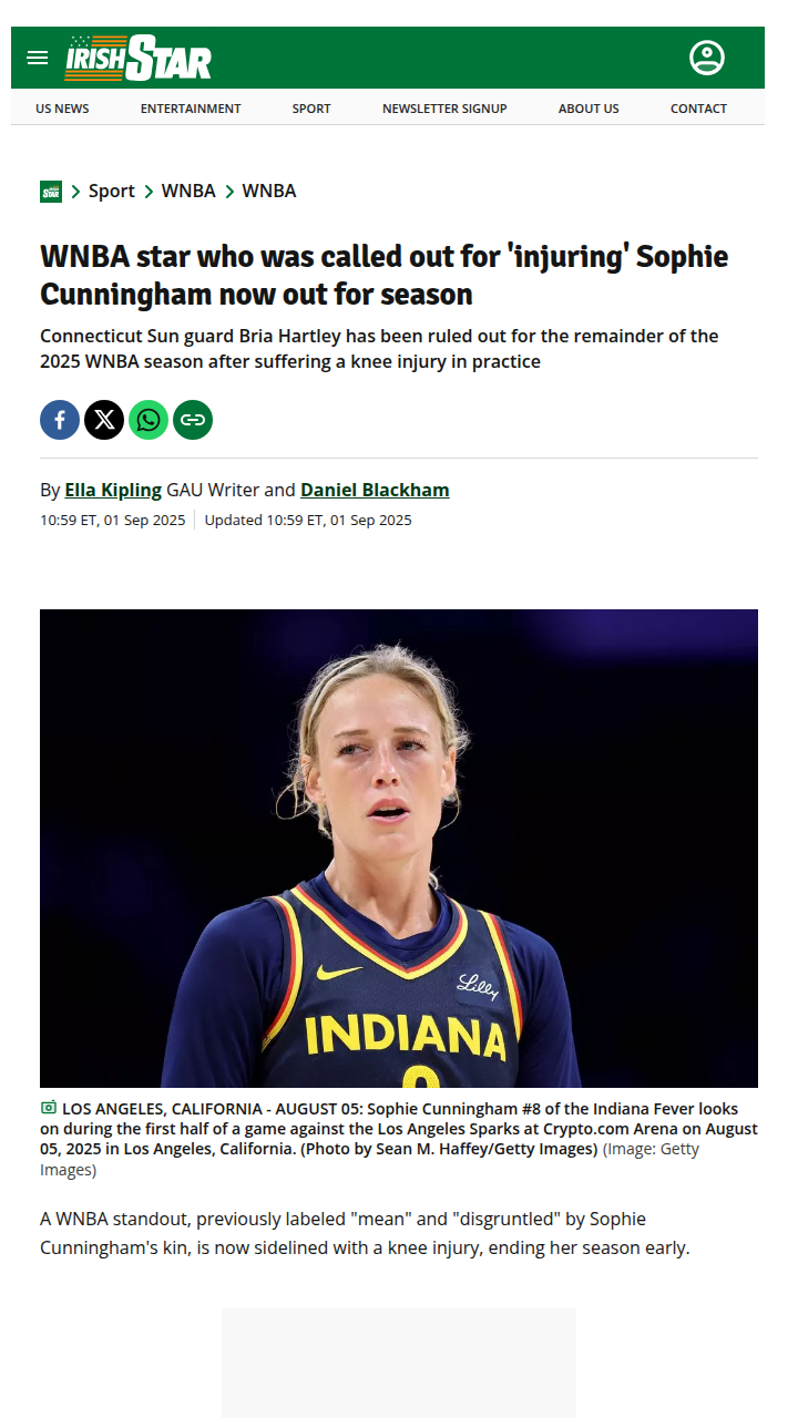 Hartley & Cunningham: WNBA Collision Fallout