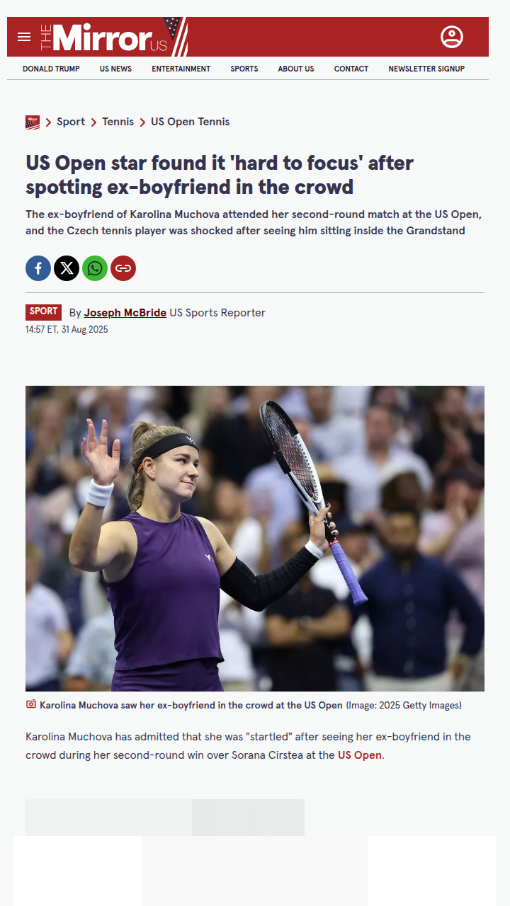 Muchova’s US Open Drama: Ex in the Crowd!