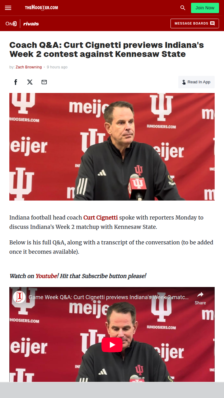 Indiana football’s next big test: Can they bounce back?