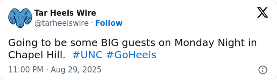 Michael Jordan joins the UNC football buzz