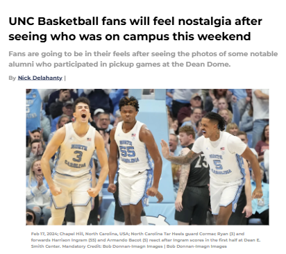 Chapel Hill’s basketball family reunion vibes
