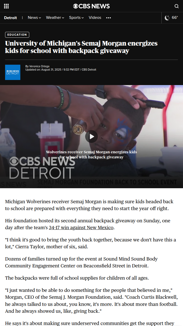 Detroit kids get a big boost for back-to-school