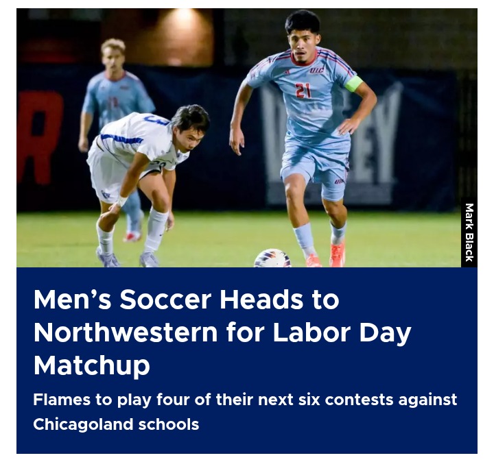 UIC and Northwestern face off in Labor Day soccer clash