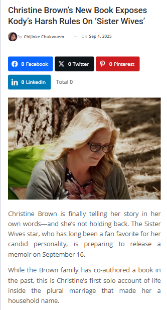 Christine Drops Bombshells on Kody 😱