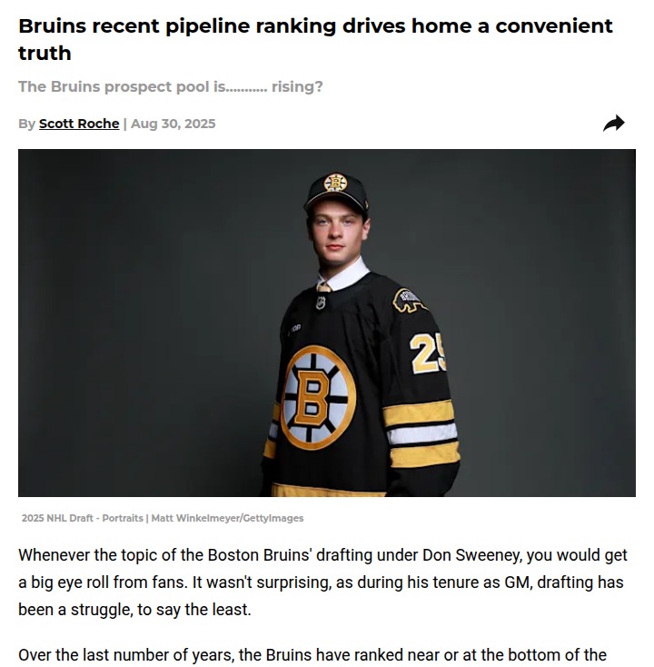 Bruins' prospect pool finally gets a boost