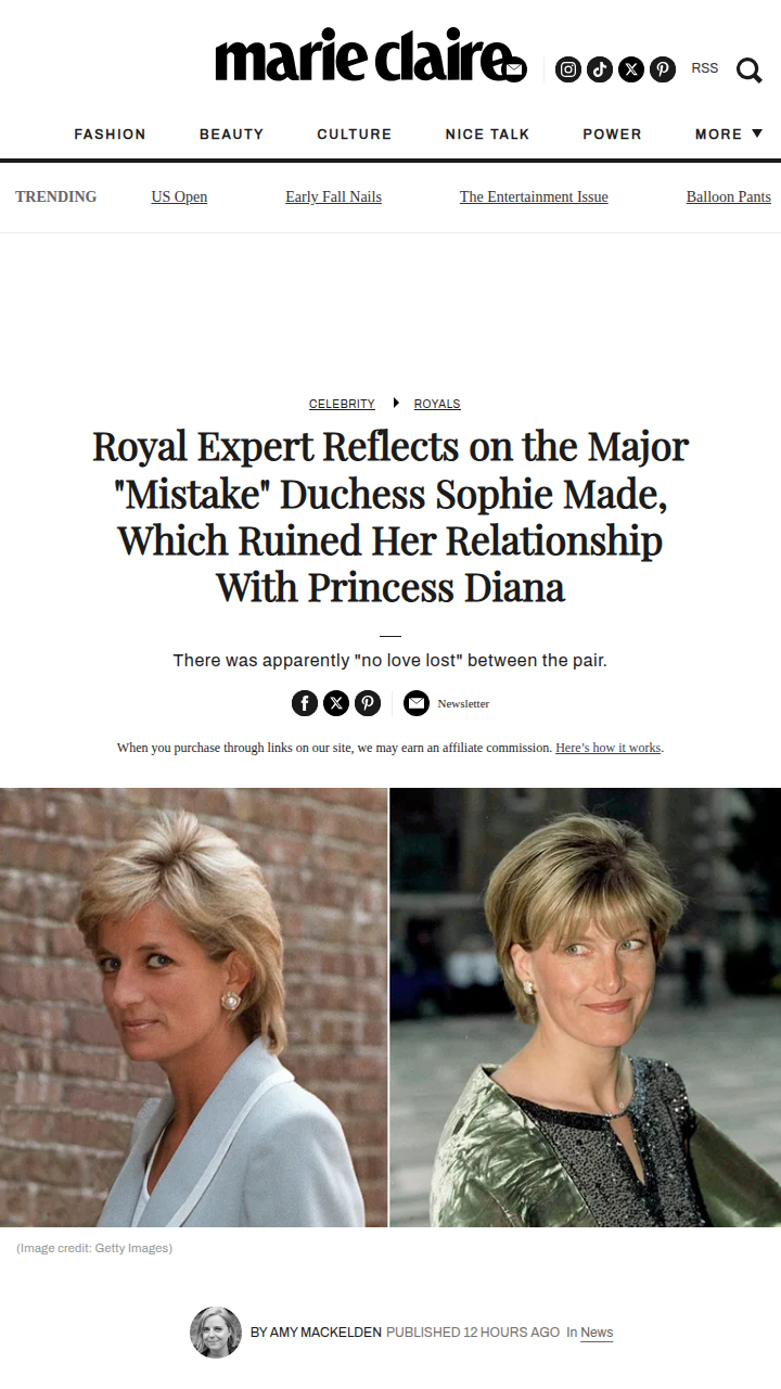 Diana vs Sophie: The Royal Bob Haircut Twist 💇‍♀️