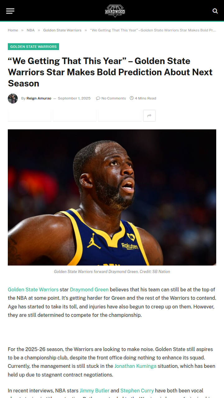 Draymond & Jimmy Buckets: Warriors’ Last Dance?