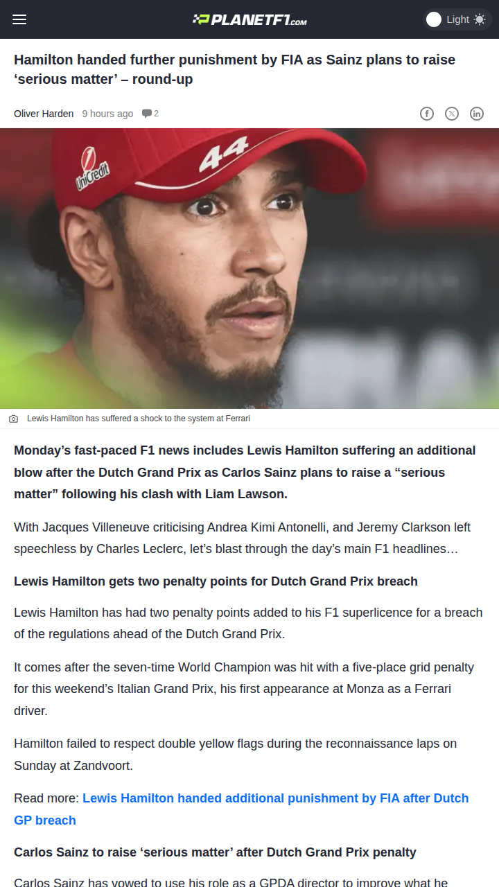 Hamilton’s Penalty Drama at Dutch GP: Fair or Not?