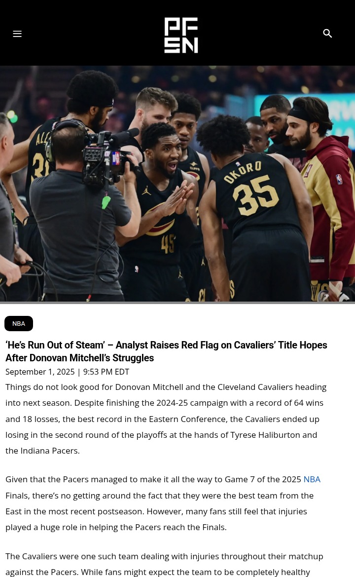 Cavs’ title hopes hinge on Mitchell’s stamina