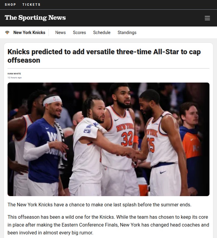 Knicks eye bold move with Ben Simmons