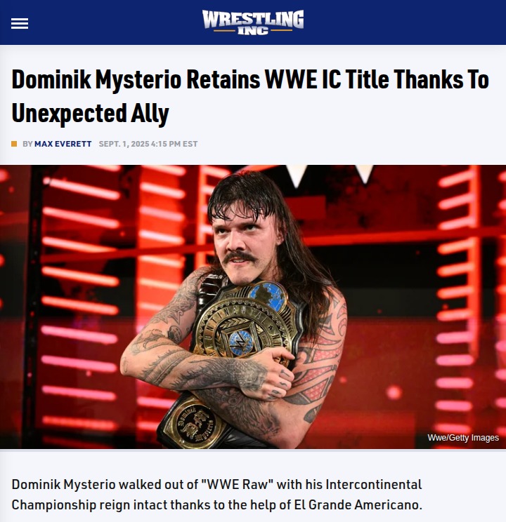 Dirty Finish: Dominik Mysterio’s IC Reign Survives AJ Styles