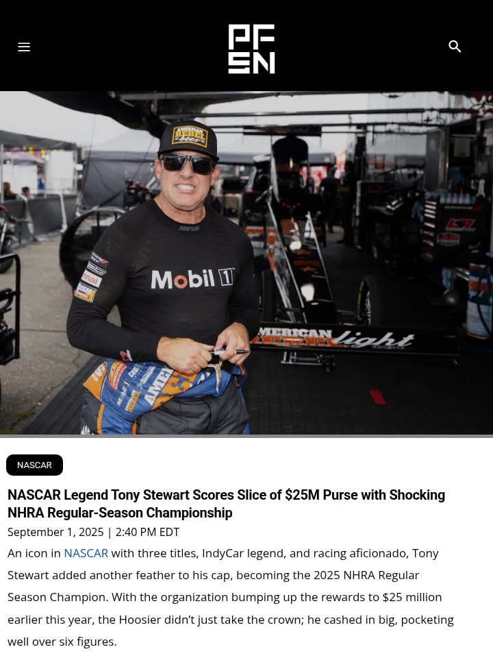 Smoke Steals NHRA Crown in Indy Showdown