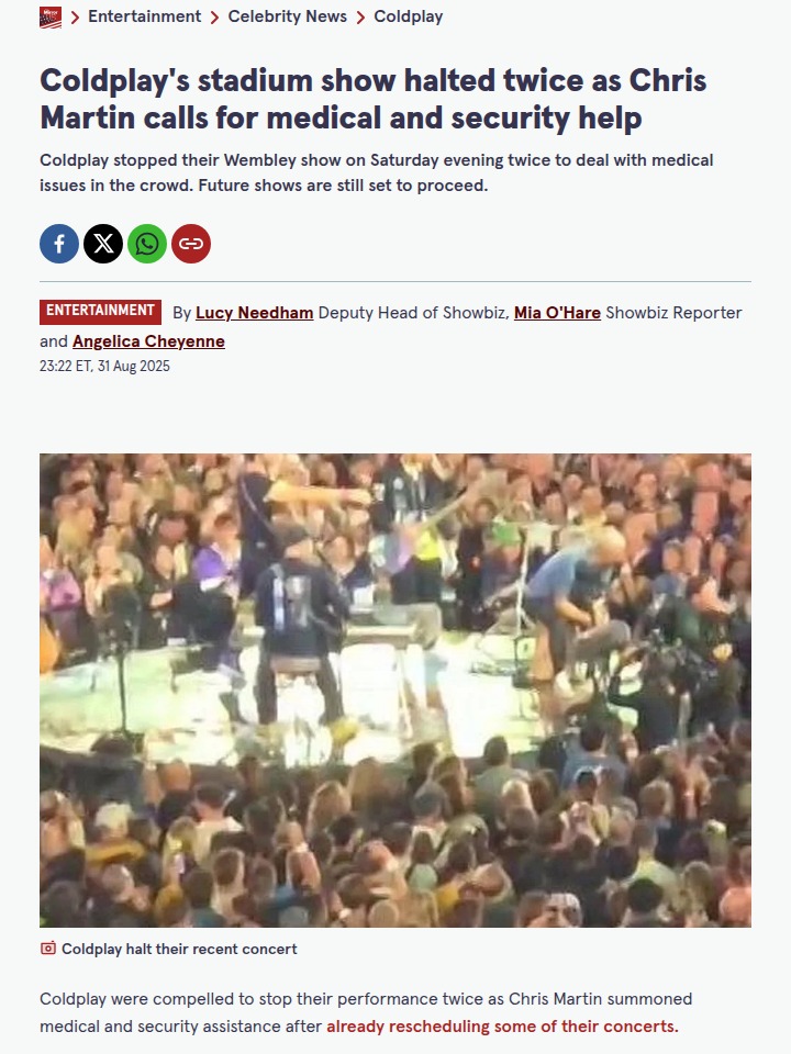 Chris Martin Stops Coldplay Show Twice! 😱