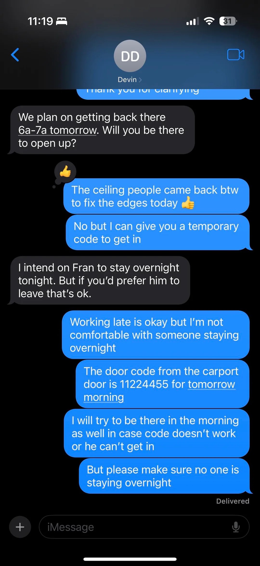 My contractor's guy tried to stay the night at my new house 😮‍💨