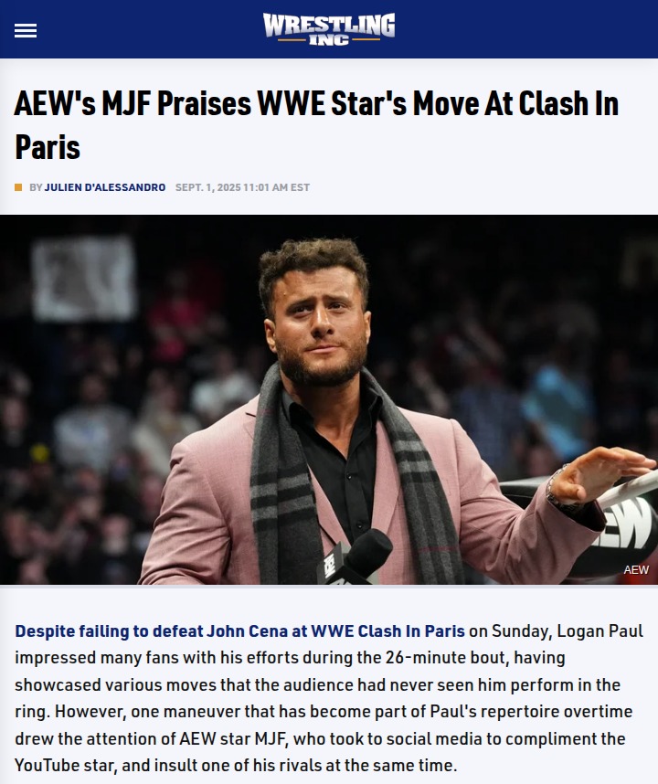 Logan Paul’s Buckshot Lariat at Clash in Paris