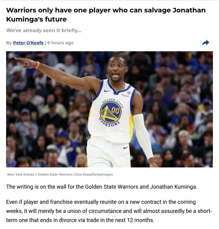 Draymond Green holds the key to Kuminga’s future