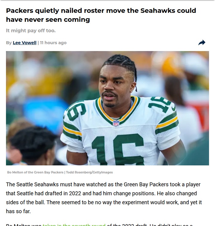 Packers’ Bo Melton Switch: Seahawks Missed Out?