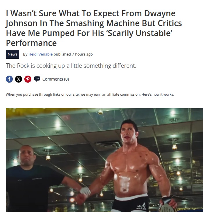 The Smashing Machine Twist: Is The Rock Oscar-Worthy? 🤔