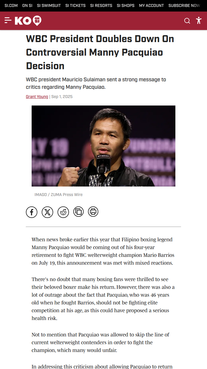 PacMan’s Comeback: Was WBC Right?
