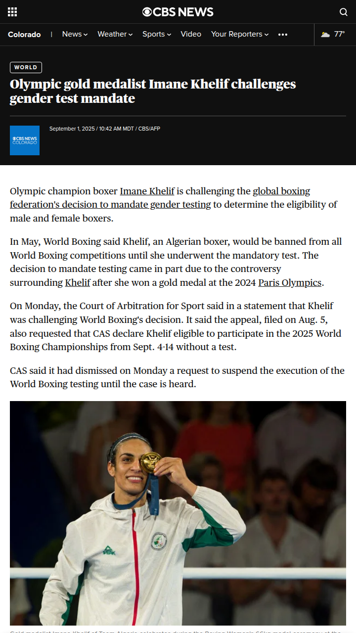 Khelif vs World Boxing: Gender Test Showdown