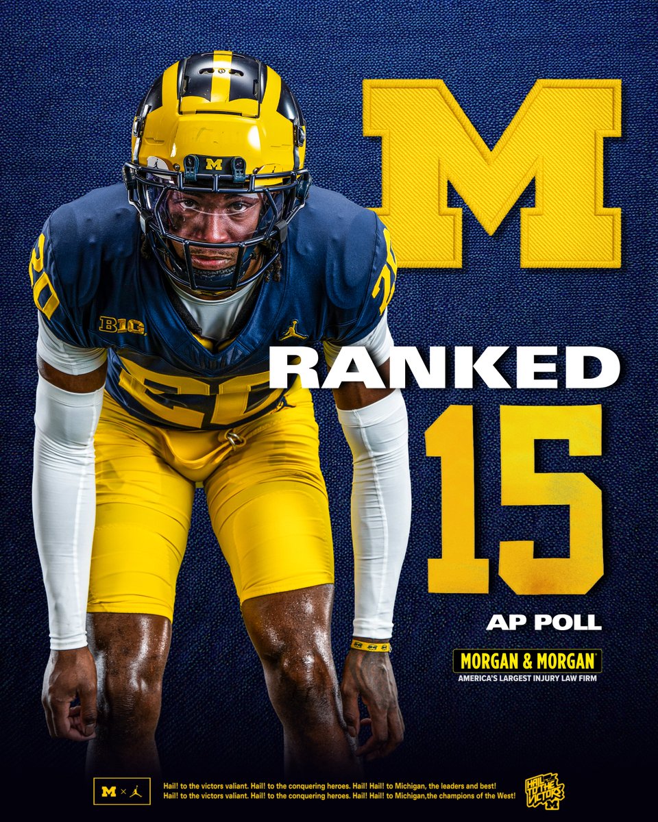 Michigan drops in AP Top 25 after strong win