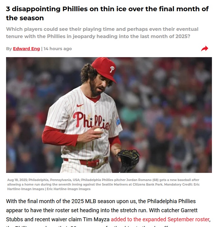 Phillies fans: Who’s on the hot seat this September?