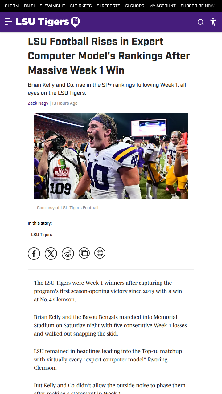 LSU football cracks top 5 after statement win