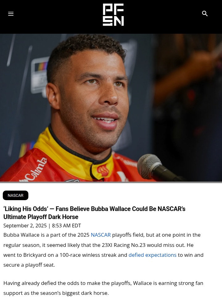 Is Bubba Wallace the Playoff Dark Horse?