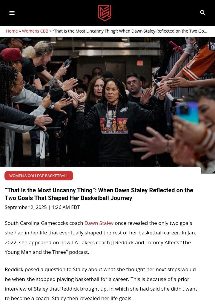 Dawn Staley’s two life goals changed everything