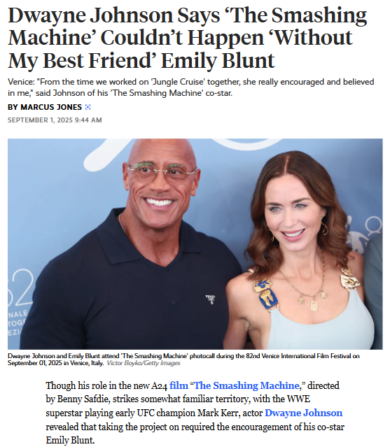 Emily Blunt Is Dwayne’s Secret Weapon! 🤫