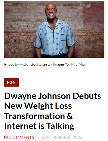 The Rock’s Wild Weight Loss for The Smashing Machine