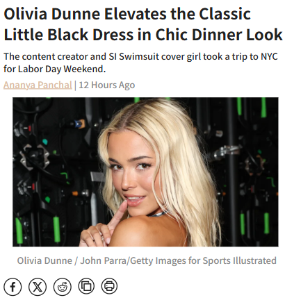 Olivia Dunne redefines NYC chic with LBD