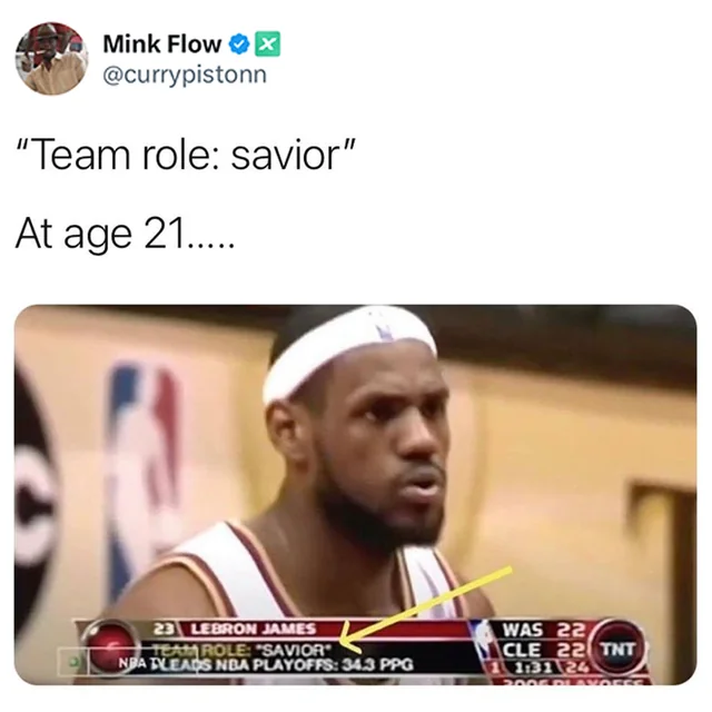 Young LeBron: “Team Role — Savior”