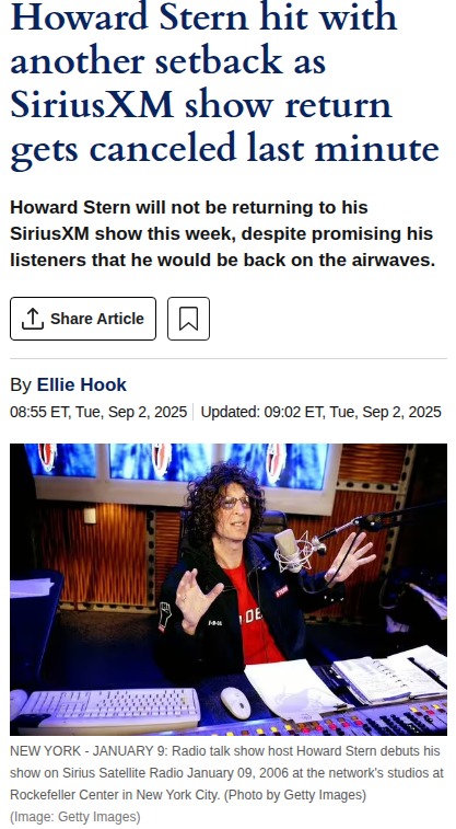 Howard Stern Show Canceled Again?! 😱