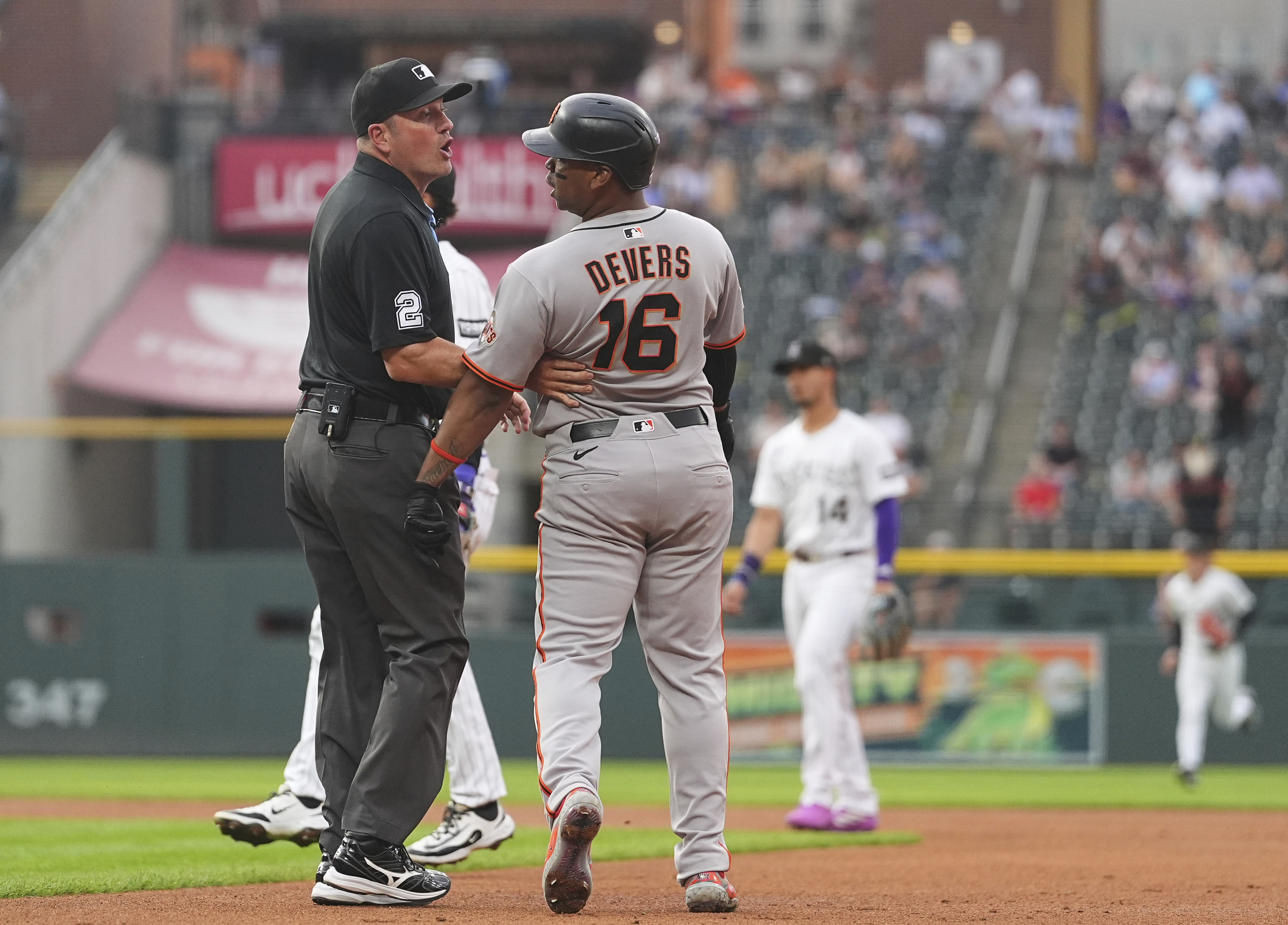 Devers goes yard, chaos erupts in Colorado