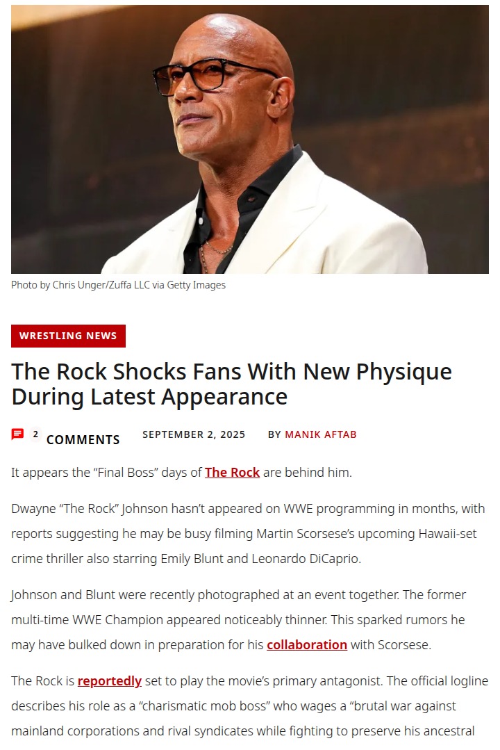Final Boss No More? The Rock’s Slimmed-Down Look