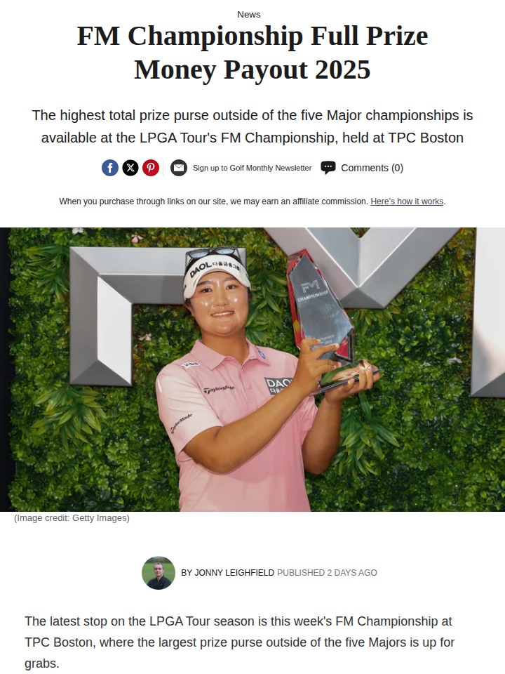 FM Championship Prize Money Soars in 2025!