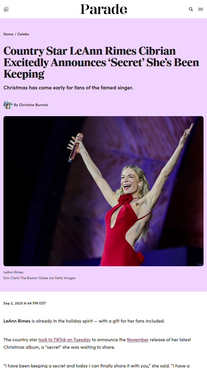 LeAnn Rimes’ Xmas Album Twist! 🎄