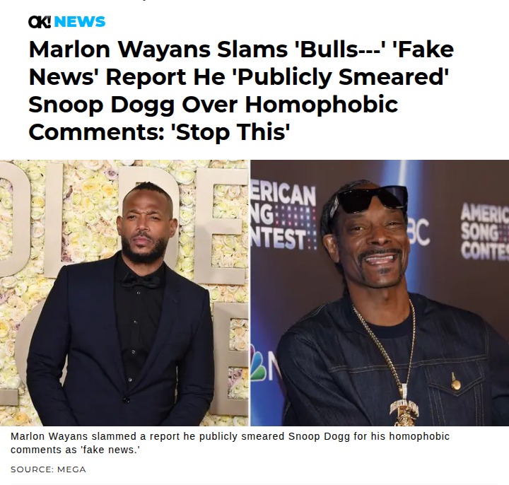 Marlon Wayans Calls Out 'Fake News' 🚨