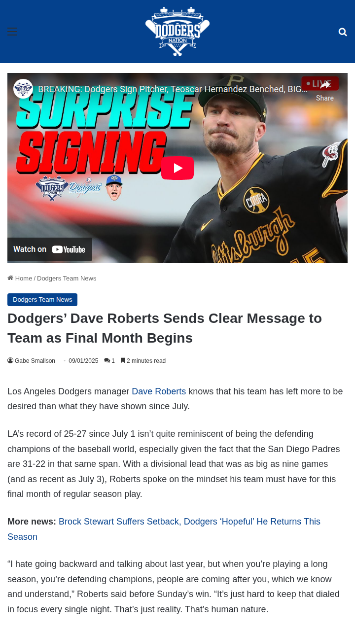 Dodgers face make-or-break month ahead