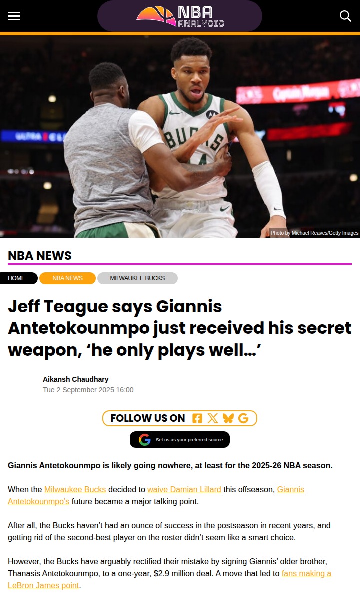 Greek Freak’s Secret Weapon: Thanasis Is Back!